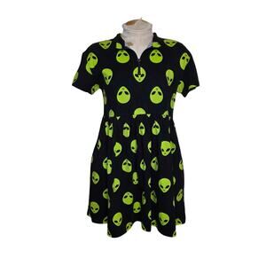 Black Friday Dangerfield Womens Spaced Out Aliens Dress Size XS